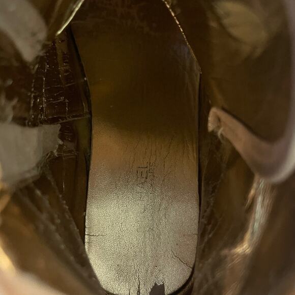 Michael Kors Jem Adi Rose Gold Pink Hightops Size 1 - Picture 8 of 10